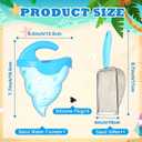 Sand Toy, Sand Water Funnel with No Partition, Silicone Plug & 10 Mesh Sand Sifter, Sensory Outdoor Sand and Water Mixing Toy for Toddlers 3+