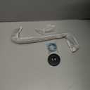 HarJue S Shaped Shower Arm, High Rise Shower Head Extension Pipe Standard 1/2" Connection with Flange, Awesome Shower Experience-Stainless Steel Bathroom Accessory(13 Inch S Shape, Matte Black)