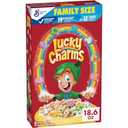 Lucky Charms Gluten Free Cereal with Marshmallows, Limited Edition Jumbo Rainbows, Kids Breakfast Cereal, Made with Whole Grain, Family Size, 18.6 oz BB Date: JUN/13/2026