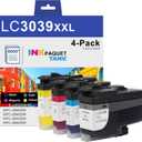 LC3039 BK/C/M/Y Ink Cartridge Ultra High-Yield (LC3039BK LC3039C LC3039M LC3039Y, 4-Pack) - LC3039XXL Ink Cartridges Replacement for Brother MFC-J5845DW MFC-J6945DW MFC-J6545DW MFC-J5945DW Printer