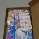 BenLouis 108Pcs Frozen School Stationery Party Favors Winter Snowflake Themed Classroom Gift Reward Prizes Bulk for Students Kids Holiday Frozen Birthday Goodie Bag Stuffers Pinata Filler