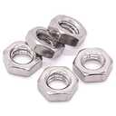 5/16-18 UNC Stainless Steel Thin Hex Nuts Hexagon Jam Nuts, 304 Stainless Steel 18-8, Full Thread, Coarse Thread, 25 PCS