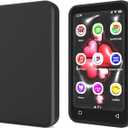 Mp3 Player Case for TIMMKOO Q8, Q5 and Q3E 4.0 inch, Fotosuncy Slim Fit Soft TPU Matte Cover with Cleaning Cloth Black