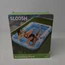 SLOOSH Inflatable Tanning Pool Lounger Float, 85" x 57" Extra Large Pool Floats Adult with Pillow, 4 in 1 Suntan Tub Raft Floatie,Sunbathing Bed Lounge for Water Blow Up Ball Pit Party Gifts, XL-Blue (X-Large)