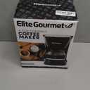 Elite Gourmet EHC4128 Automatic 4-Cup Brew & Drip Coffee Maker with Pause N Serve, Glass Carafe, Reusable Filter, On/Off Switch, Keep Warm, Water Level Indicator, Black