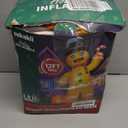 12FT Giant Christmas Inflatables Gingerbread Man Built-in Bright LED Light, Huge Christmas Decorations Outdoor Hold Candy Cane & Gift Large Christmas Blow Up Yard Decoration for Xmas Holiday Party