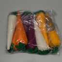 Skylety 8 Pieces Easter Carrots Toy Artificial Fabric Carrot for Bunny Decor Seasonal Vegetables Toy Non Woven Farm Fresh for Home Kitchen Tiered Tray Party DIY Decorations Supply (Colorful)