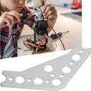 10 Pcs Gusset, 120 Degree Bracket, 7005 Aluminum Robotic Connection Gusset Bracket Corner Brace Board Join Structural Components Robotics Connector Bracing Boards aluminum bracket for TETRIX PRIME