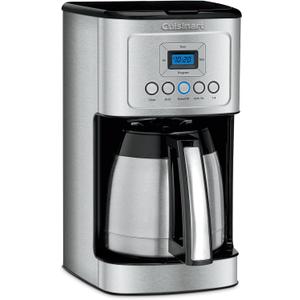 Cuisinart 12-Cup Coffee Maker, Programmable PerfecTemp Thermal Carafe Coffee Machine with 1-4 Cup Setting, Brew Strength Control and Brew Pause, Stainless Steel, DCC-3400NAS, Silver