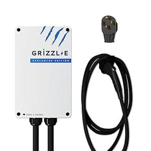 Grizzl-E Classic, Level 2 240V / 40A Electric Vehicle (EV) Charger, UL Certified, Metal Case Enclosure, Indoor/Outdoor Electric Car Fast Wall Charging Station, NEMA 14-50 Plug, Classic Black