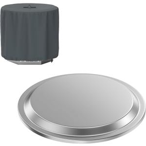 Fire Pit Lid with Cover for Solo Stove Bonfire 2.0 Fire Pits, Stainless Steel Fire Pit Lid with Fire Pit Cover for Solo Stove Bonfire 19.7" FirePit, Portable Outdoor Fireplace and Camping Accessories