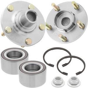 [2-Pack] 518519 - Front Driver or Passenger Side Wheel Hub Bearing Repair Kit Assembly Compatible with 2010-2013 Ford Transit Connect