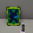 Scnioy Case for iPad 9th Generation iPad Case 9th 8th 7th Generation iPad 10.2 Inch iPad 9th Gen Cover with Screen Protector Pen Holder Cases 360 Rotating Stand, Black Yellow Green