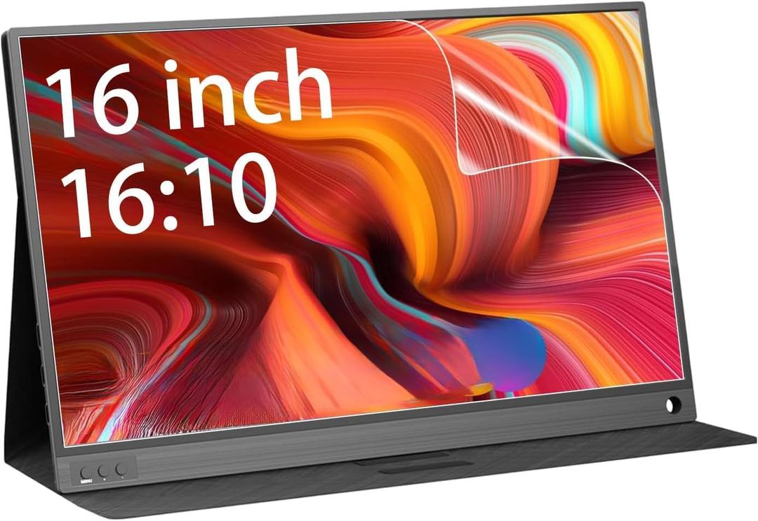 2-Pack 16 inch Portable Monitor Screen Protector for ARZOPA/MNN/KYY/VILVA/ASUS/FANGOR/ViewSonic/QQH 16" Portable Monitor, High Definition Anti-Scratch Clear Shield