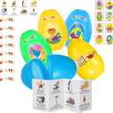 Capoda 24 Set Resurrection Easter Story Eggs with Holy Week Story Jesus Easter Christian Empty Eggs Christian Baptism Religious Easter Gifts for Easter Basket Stuffers Party Favors School