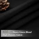 Thick Linen Viral Room Divider Black Out Curtains 90 Inch Long for Dorm, Modern Pinch Pleat Blackout Drapes 90 Inch Length 2 Panels Set Noise Cancelling Privacy Two Layer Windows Burg for Apartments