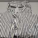 Womens Summer Strapless Jumpsuits Elegant Cute Striped Bow Tie Front Rompers 2025 One Piece Outfits with Pockets. L