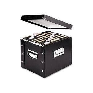 Snap N Store Storage Box, Letter, 11 3/4w x 9 3/4d x 9 1/2h, Black