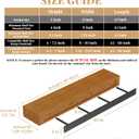 1 Pack Large Shelf Brackets Long Floating Shelf Bracket Invisible Floating Shelf Hardware Heavy Duty Floating Mantel Brackets(43"X6"X3" with Tools)