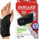 MUELLER Sports Medicine Green Fitted Wrist Brace for Men and Women, Support and Compression for Carpal Tunnel Syndrome, Tendinitis, and Arthritis (Small/Medium (Pack of 1))