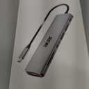 Acer USB C Hub, 7 in 1 Multi-Port Adapter for Laptop, 4K, HDMI Splitter with 2 USB A 3.1 & Type-C to HDMI Data Port, PD 100W Charging, SD Card Reader for Computer, Desktop, Space Grey