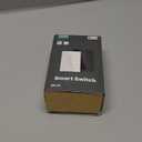 MoesGo 2nd Generation WiFi RF433 Smart Touch Wall Single Fire Smart SwitchNo Neutral Wire Needed,Compatible with Smart Life/Tuya App, Works with Alexa and Google Home Single Pole 110V White 1 Gang