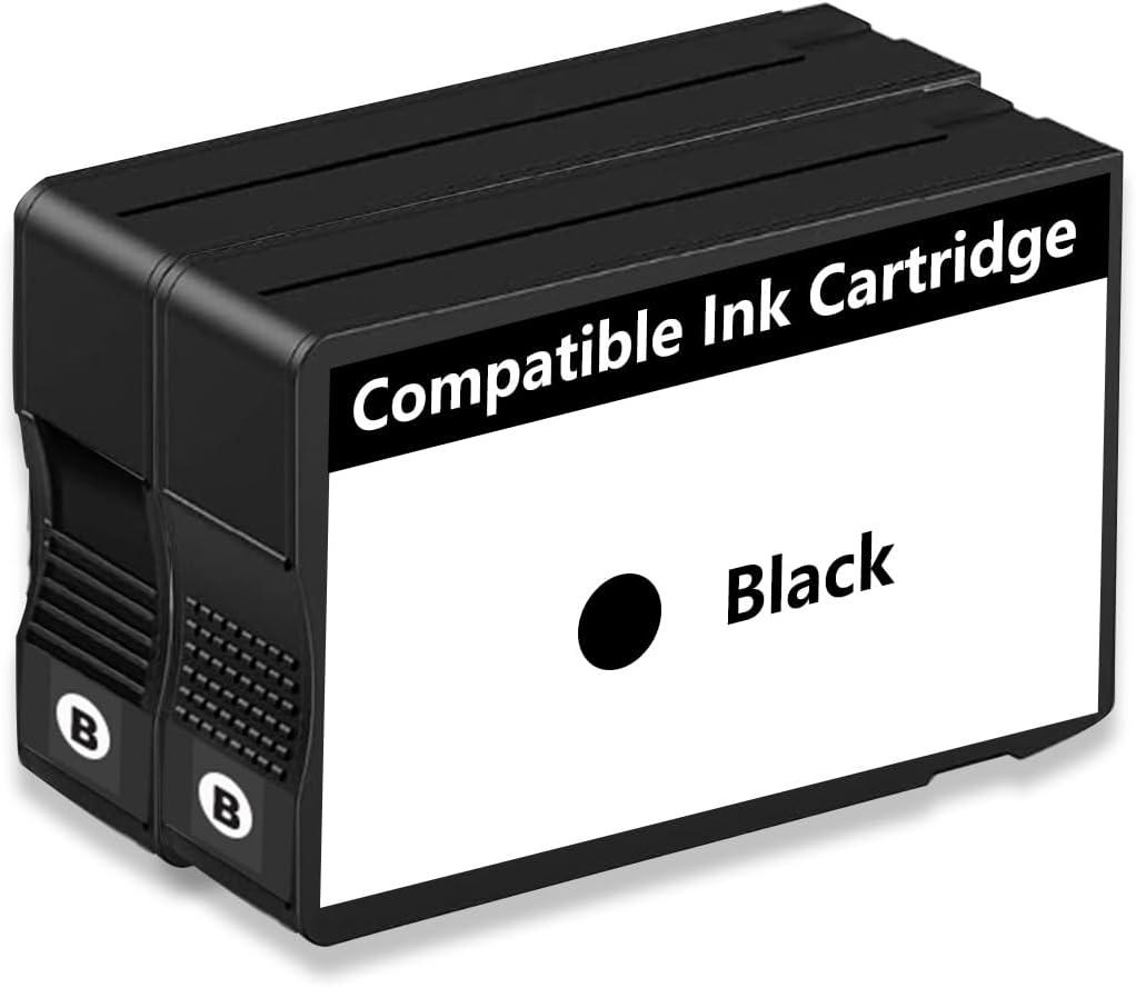 Remanufactured Ink Cartridges Replacement for (Black, 2-Pack)