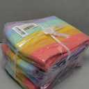 Temary Woven Baskets for Storage 3 Pack Storage Baskets for Organizing, Rectangle Decorative Rope Baskets for Storage Clothes, Towels, Storage Bins with Handles (Rainbow, 13"x9.8"x8.5")