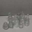 Arme 14Pcs Glass Bud Vase Set，Small Flower Vase for Centerpieces，Clear Bud Vases in Bulk， Mini Vintage Vase for Rustic Wedding Decorations