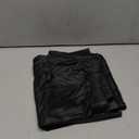 RoseSeek Women's Plus Size PU Leather Pants Flare Leggings High Waisted Bodycon Pants Baddie Outfits (X-Large Plus, Black)