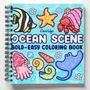 Ocean Scene: Coloring Book for Adults and Kids, Bold and Easy Designs for Relaxation with Sea Life (Bold & Easy Coloring)