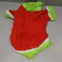 Abbylike Dog Christmas Outfit Holiday Pet Character Green Hoodie Shirt with Hat for Dogs and Cats Christmas Pet Clothes Cute Dog Christmas Outfit Cosplay Party as Shown(Classic,XXL) (XXL(Neck:18.5" Chest:24.4" Back:18.5"))