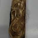 REECHO 24" Ponytail Extension Long Curly Claw Clip Ponytail Extension Jaw Clip in Pony Tails Natural Synthetic Hairpiece for Women Daily, Medium Blonde with Blonde Highlights