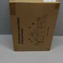 COOLWUFAN 10 FT Christmas Inflatables Outdoor Decorations Santa Claus on Sleigh, Blow Up Cute Elks Pulling Santa's Inflatable Yard Decoration with Lights for Christmas Party, Outdoor, Garden Lawn