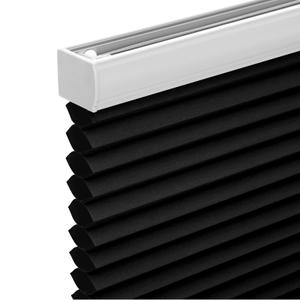 Changshade Cordless Cellular Shades,Blackout Honeycomb Shades for Windows,Pull Down Pleated Blinds,Easy to Install for Indoor Windows and French Doors,Black(Blackout),31" w x 48" h, Beige 