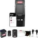 Genie B6172H Wall Mount Smart Garage Door Opener, DC Motor Lifts up to 14ft high 850lbs, Black