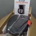 Mueller 12-Cup Drip Coffee Maker - Borosilicate Carafe, Auto-Off, Reusable Filter, Anti-Drip, Keep-Warm Function, Clear Water Level Window Coffee Machine, Kitchen Essentials & Accessories