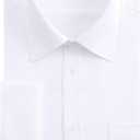 J.VER Men's French Cuff Dress Shirts Regular Fit Long Sleeve Spread Collar Metal Cufflink White 14.5 Neck-32 Sleeve