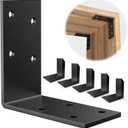 L Brackets for Shelves 1.5 Wide25PCS Heavy Duty Corner BracketL-Shape Corner Brace Angle Iron for Furniture, Steel Angle 90 Degree Bracket for 2x2 Wood Post