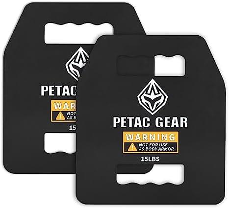 PETAC GEAR Tactical Weights Plates For Weighted Vest For Men Workout,5/10/15/20 LBS Weight Strength Training Vests Equipment Workout Gear