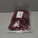 SCOMCHIC Womens Plus Size Formal Dresses Chiffon Wedding Guest Long Sleeve V Neck Smocked Flowy Slit Maxi Dress (Burgundy)