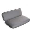 BINO | Non-Slip Cushioned Bath Pillow with Suction Cups, Silver | Spa Pillow Bath Pillows for Tub | Neck and Back Support | Bathtub Pillows | Tub Rest Accessories