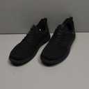 YOLARK Men Casual Dress Shoes Fashion Sneakers Lightweight Breathable Laceless Walking Shoes Gym Tennis Athletic (7.5, All Black)