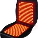 Seat Covers Black Crystal Fleece, 48 x 21 Inch, Extra Large Seat Cushion Luxury Crystal Fleece Anti-Slip Design