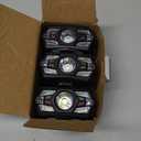 3Pack Headlamp Rechargeable, Super Bright Head Lamps LED Rechargeable, LED Headlight with Motion Sensor, Head Lights for Forehead with Red Light, Headlamps for Adults Kids Camping Essentials Running