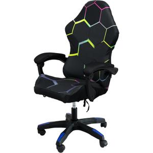 Gaming Chair Covers, 3D Printing One-piece Universal Fit Gaming Chair Seat Cover with Armrest Sloipcover(Color:Style 6)