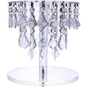 Crystal Acrylic Cake Stands set for Table Wedding Centerpiece Tower Set of Cake Stands (5.9 inch, Acrylic)