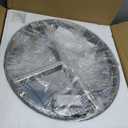 Modern Crystal Chandelier, 17.7" Round LED Flush Mount Ceiling Light, 48W