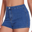 VIPONES Jeans Shorts Womens High Waisted Stretchy Sexy Butt-Lifting Hot Denim Shorts, Medium