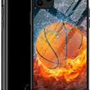 DJSOK Compatible with iPhone 12/12P CaseDesign Pattern Back Bumper Anti Scratch Reinforced Corners Soft TPU Caver,Cases for Men Women-Basketball Legend YKL0A024